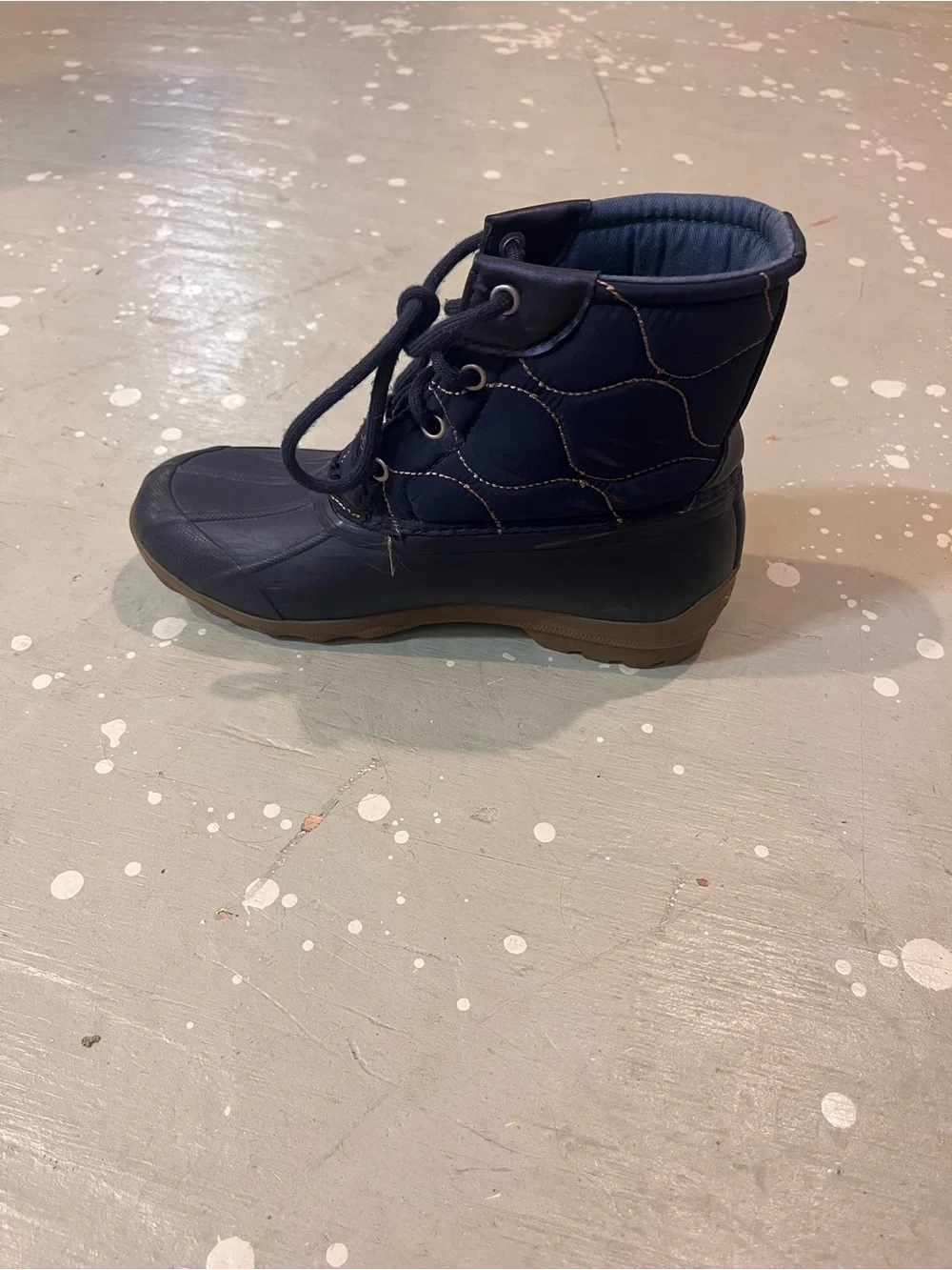 Sperry Kids Navy Lace-Up Rain & Snow Boots